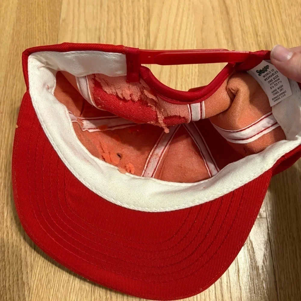 Vintage Case IH tractor 1980's Snapback trucker hat cap Louisville USA Red